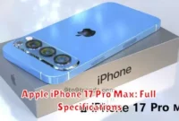 Apple iPhone 17 Pro Max: Full Specifications