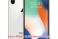 Apple iPhone X: Full Specifications