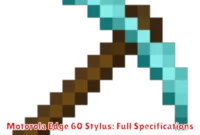 Motorola Edge 60 Stylus: Full Specifications
