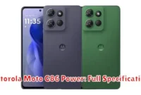 Motorola Moto G86 Power: Full Specifications