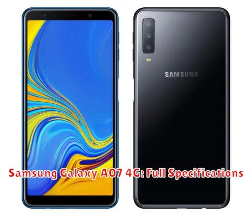 Samsung Galaxy A07 4G: Full Specifications