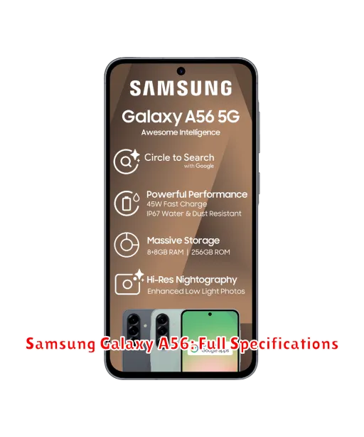 Samsung Galaxy A56: Full Specifications